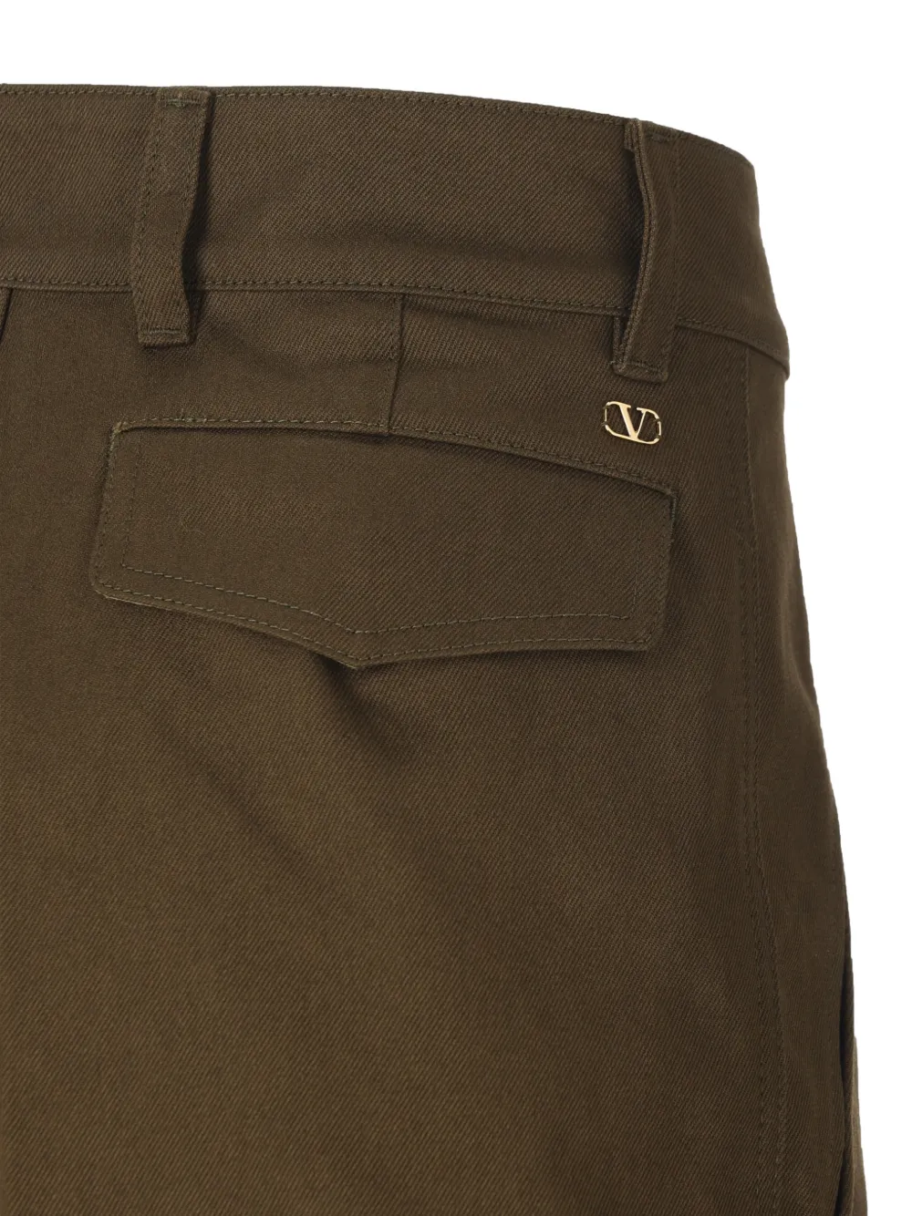 Valentino Garavani Broek met cargo zak Groen