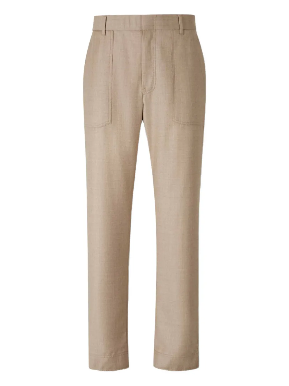 Brioni wool elastic-waistband trousers | neutro | Image 1