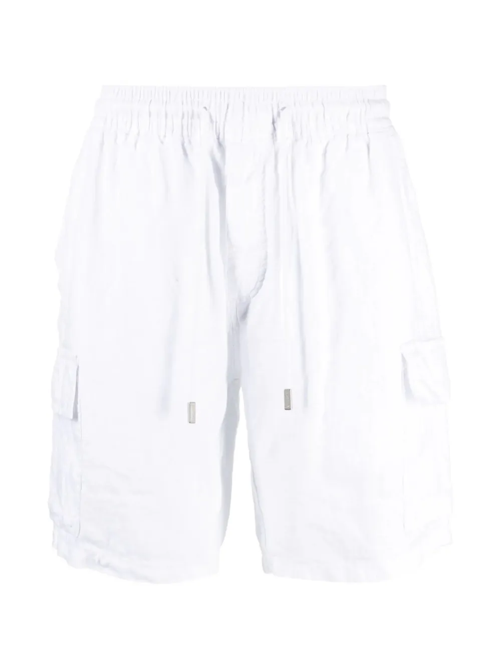 Vilebrequin drawstring-fastening linen cargo shorts - Bianco