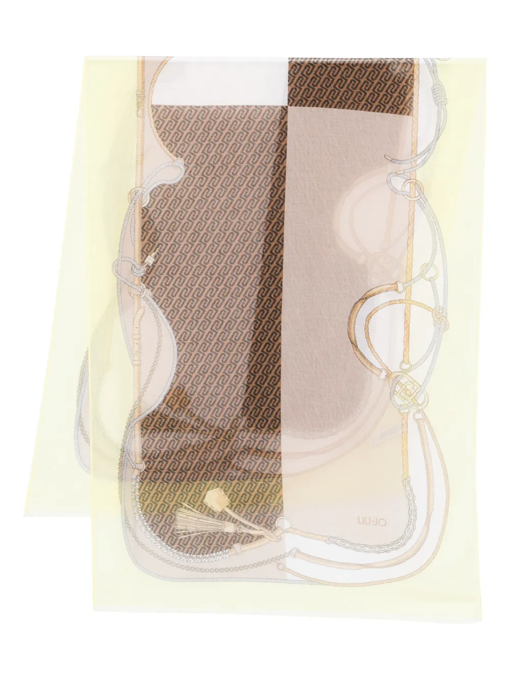 LIU JO patterned scarf | Neutrals | Image 1