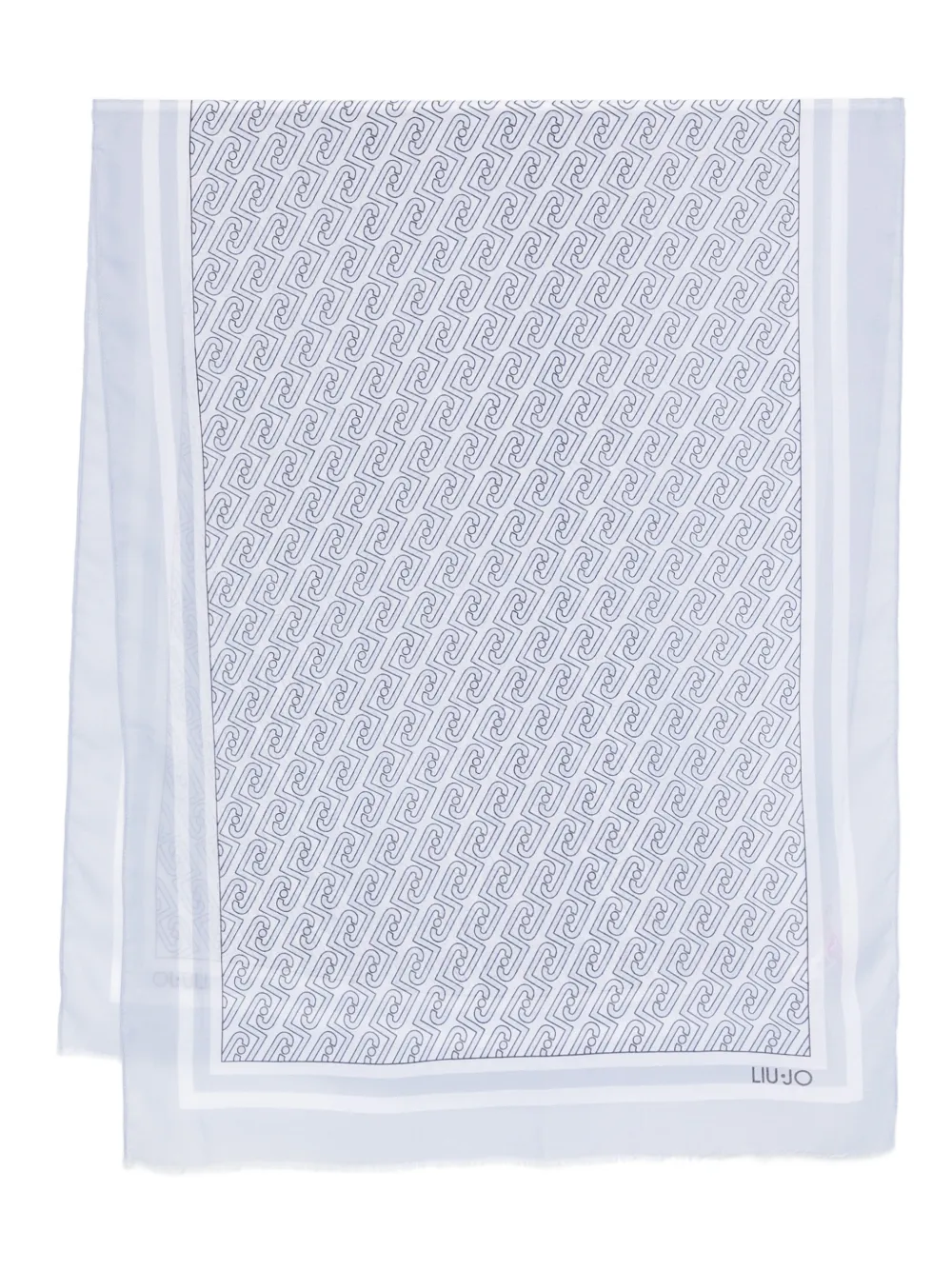 LIU JO patterned scarf - Bianco