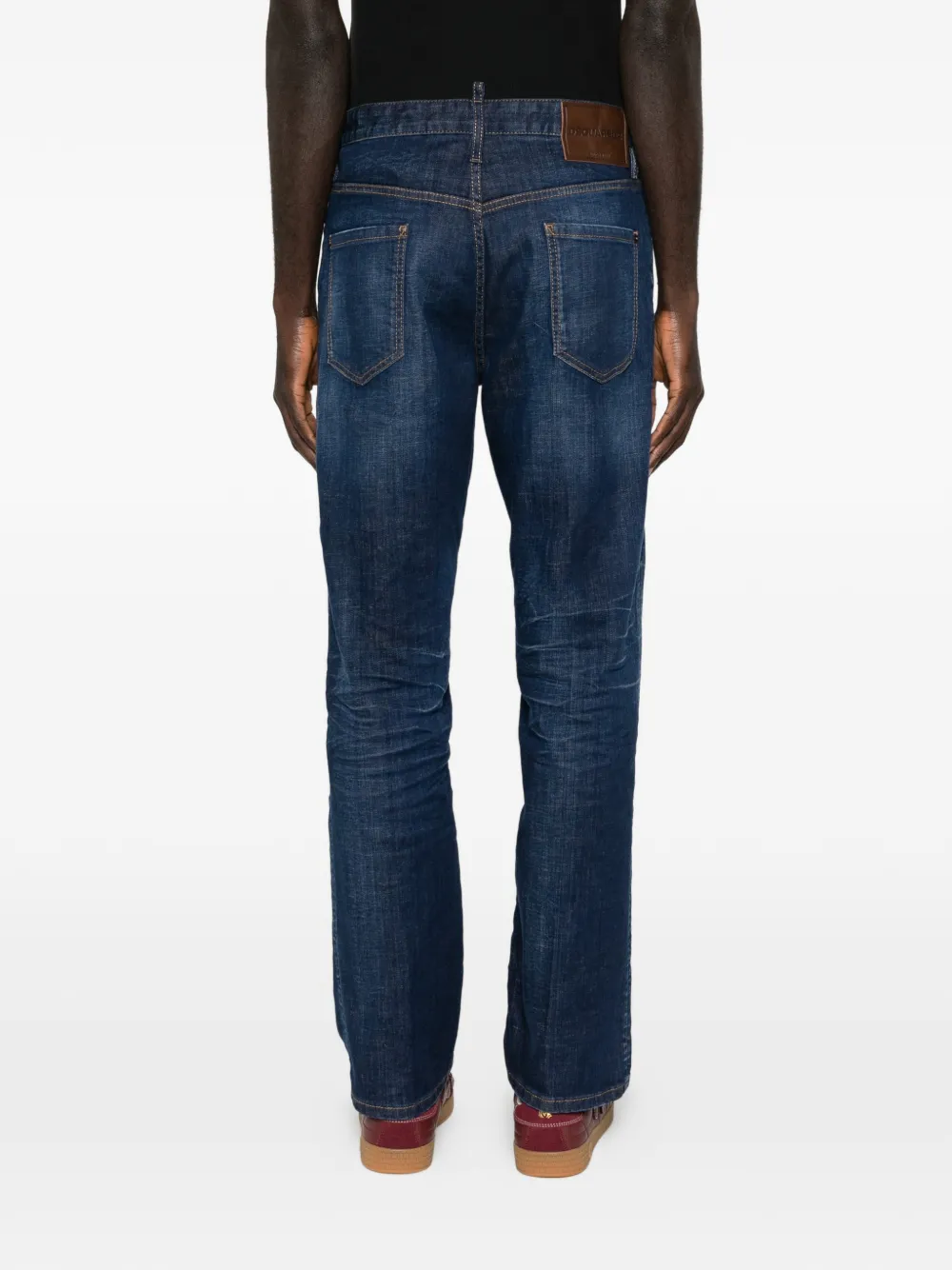 DSQUARED2 Jeans met knoopsluiting Blauw