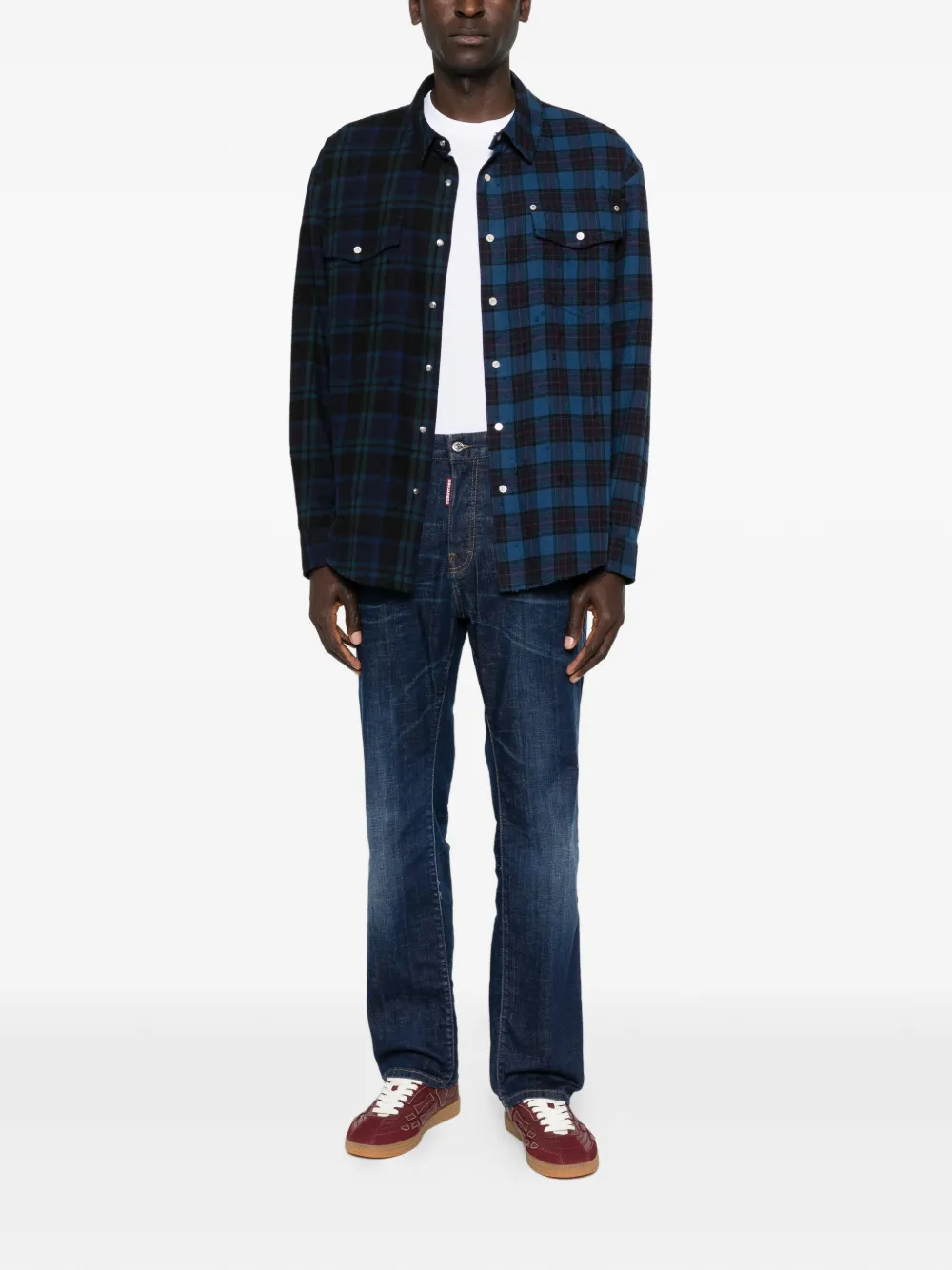 DSQUARED2 button-fastening jeans - Blauw