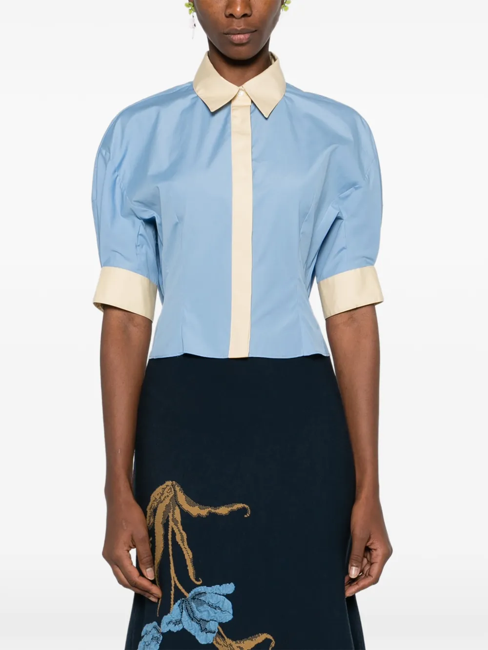  Marni Top Con Inserti - Blu 
