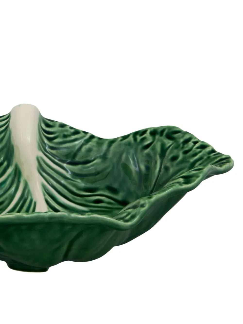  Bordallo Pinheiro Cabbage Leaf Serving Bowl - Green 