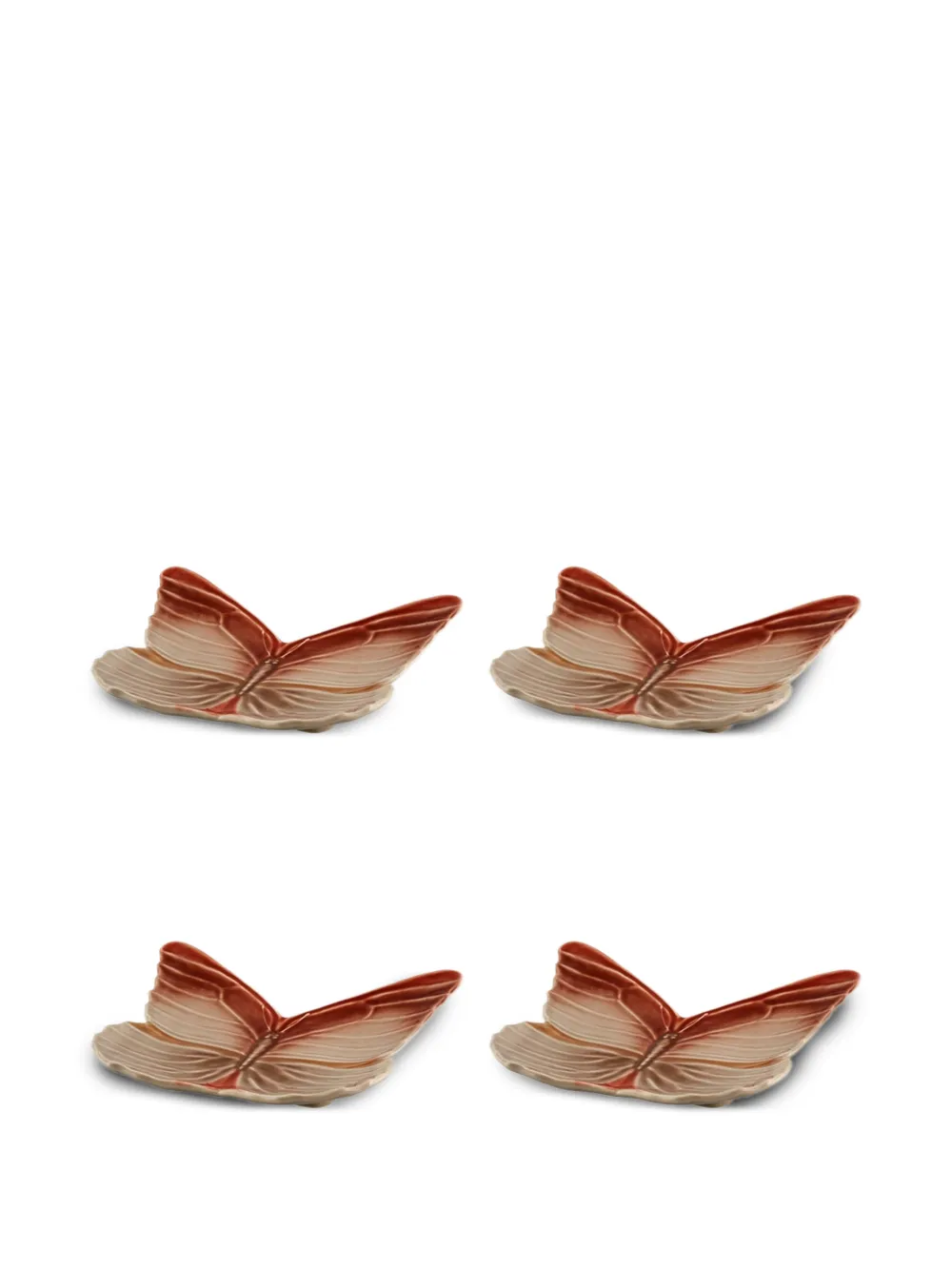 Bordallo Pinheiro x Claudia Schiffer Cloudy Butterflies dessert plate (four-person setting) - Toni neutri