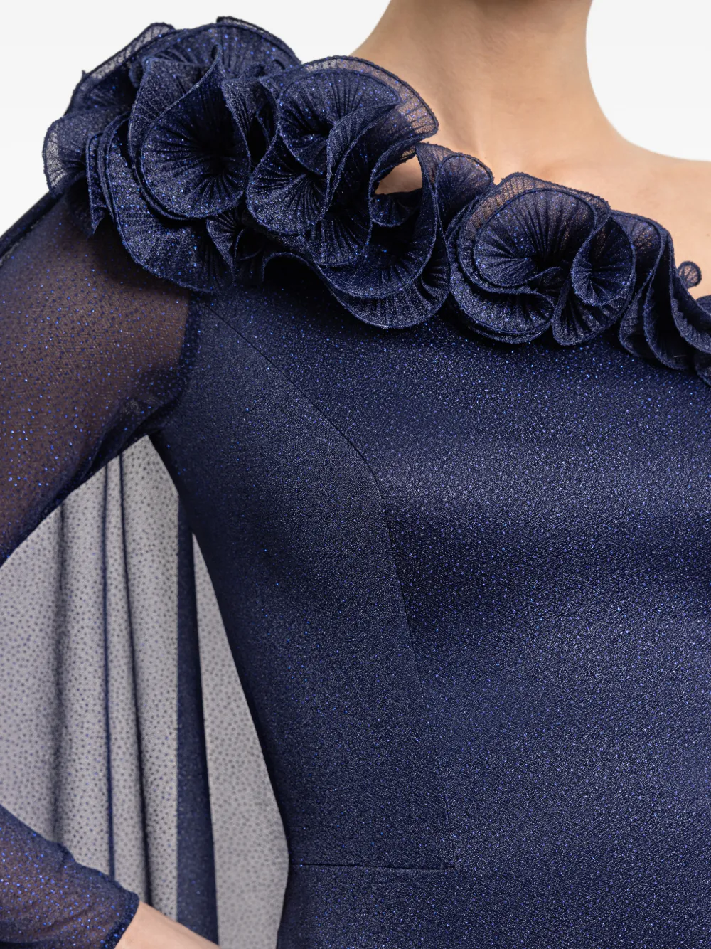 Gemy Maalouf Asymmetrische avondjurk Blauw