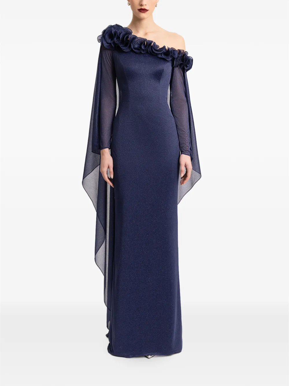 Gemy Maalouf Asymmetrische avondjurk Blauw