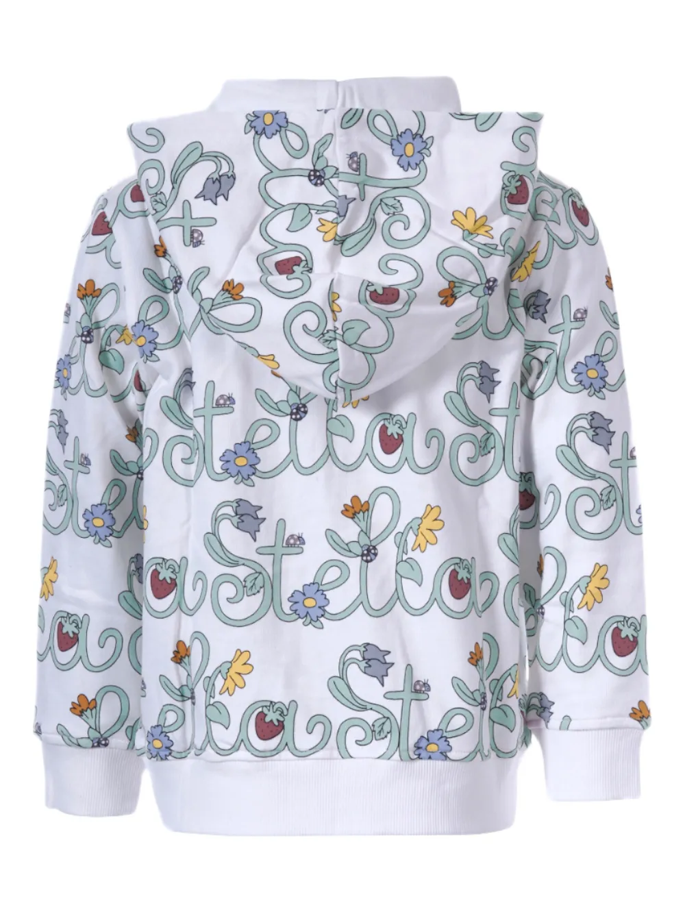 Stella McCartney Kids Hoodie met logoprint Wit