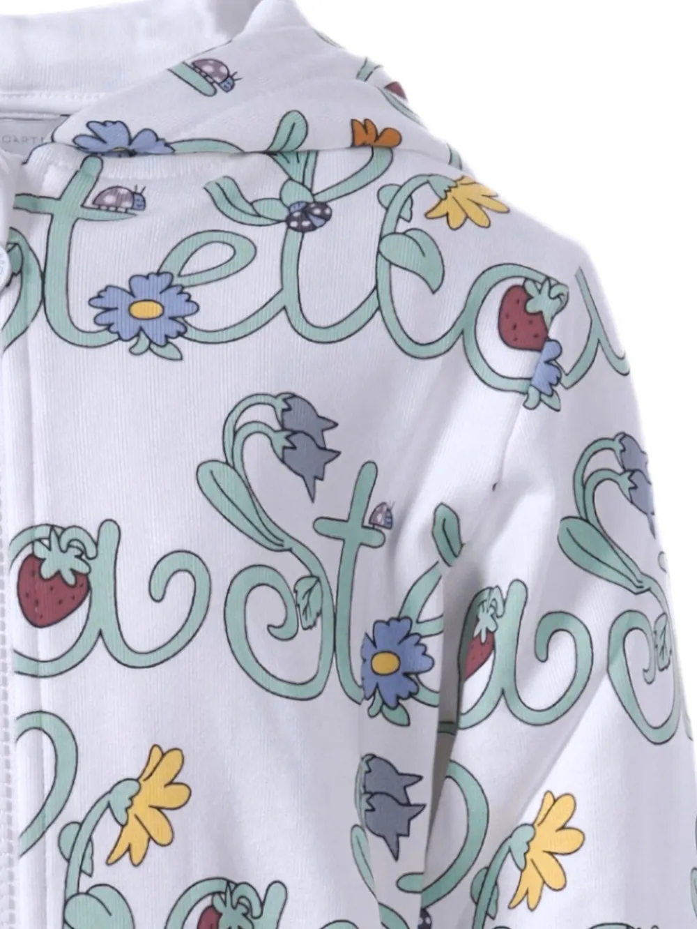 Stella McCartney Kids Hoodie met logoprint Wit