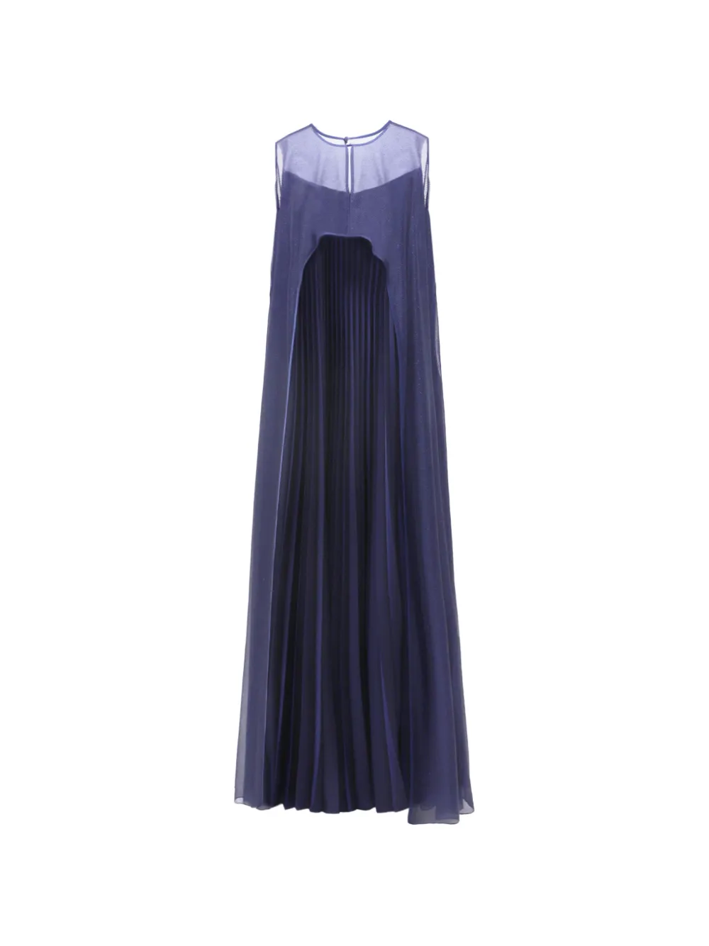Gemy Maalouf Abito da sera con mantella - Blu