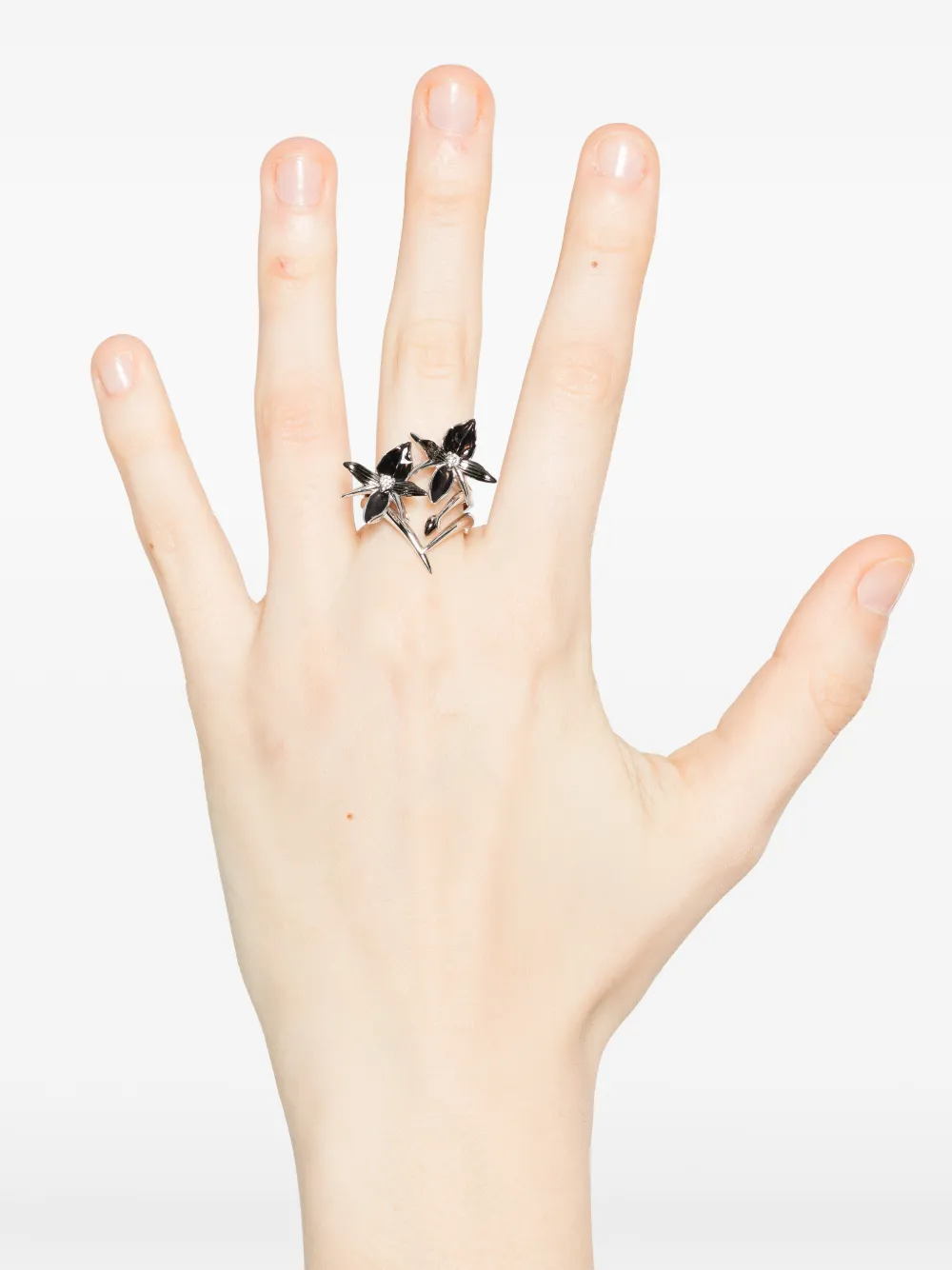 Shaun Leane flower diamond ring - Zilver