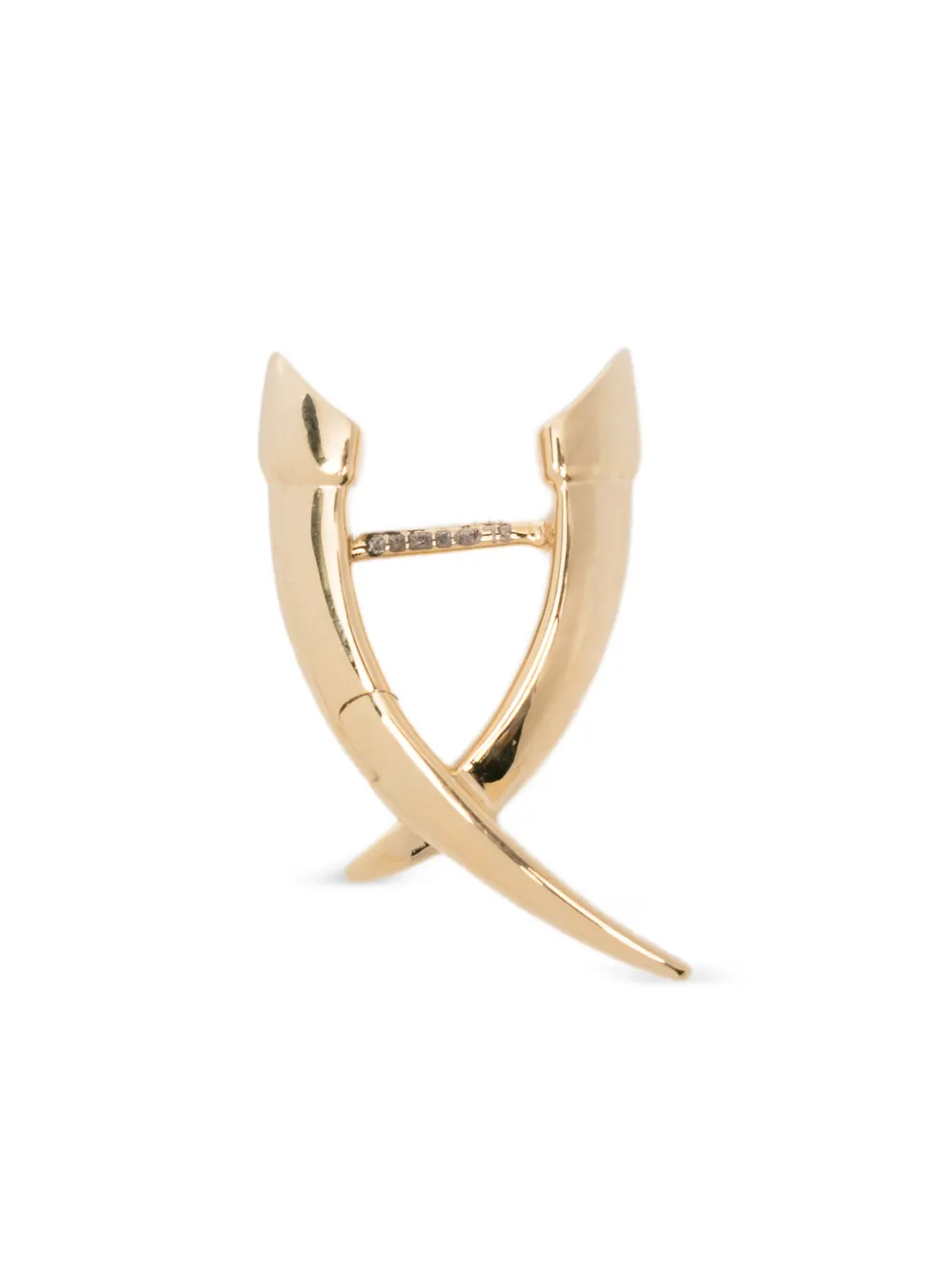 Shaun Leane mini Sabre Crossover earring | Gold | Image 1