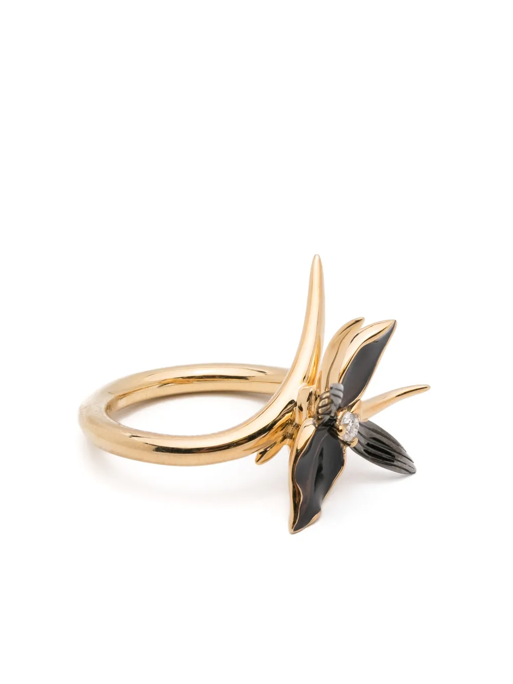 Shaun Leane interlocking flower diamond ring - Oro