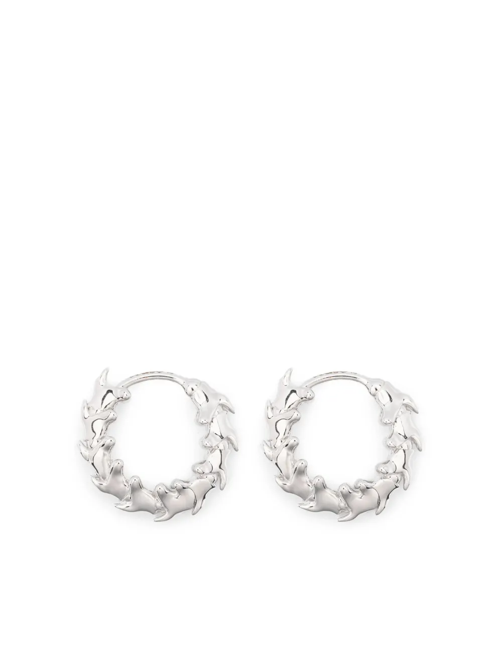 Shaun Leane Serpent's Trace mini hoop earrings - Argento