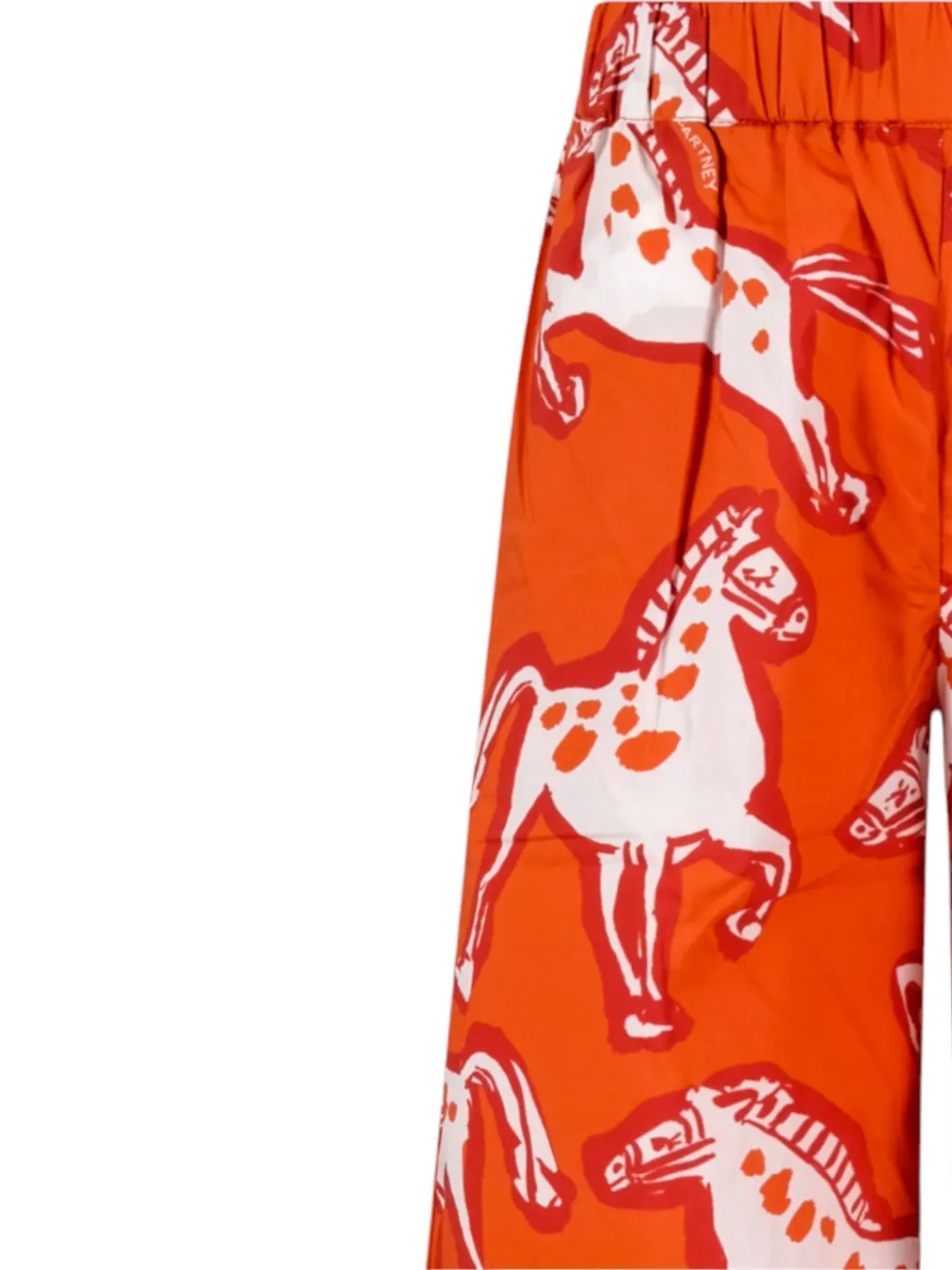  Stella Mccartney Kids Horse-pattern Trousers - Orange 