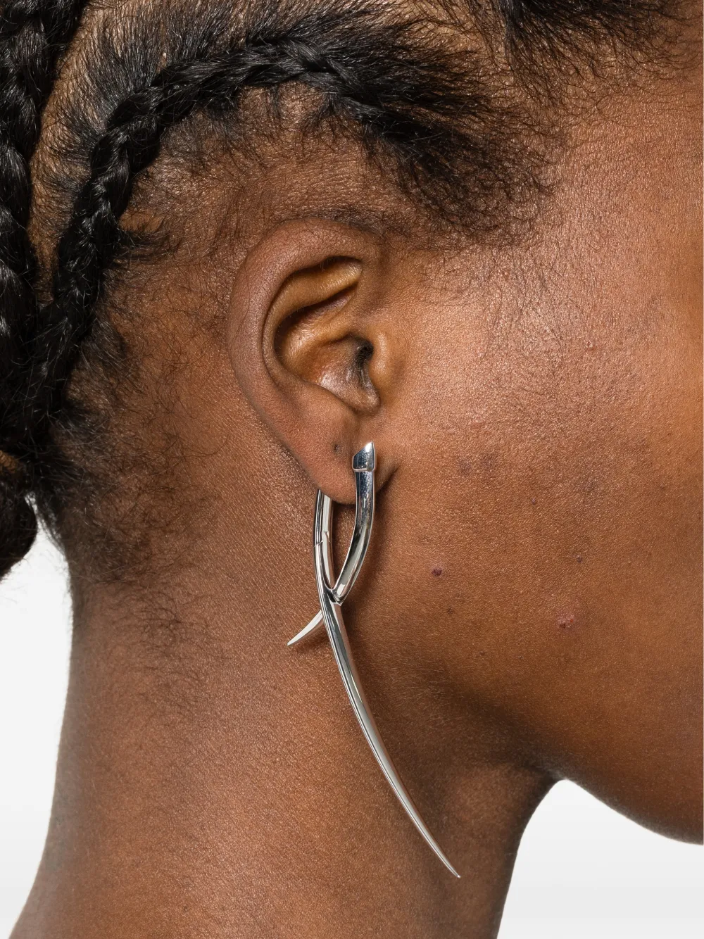  Shaun Leane Sabre Statement Crossover Single Earring - Silver 