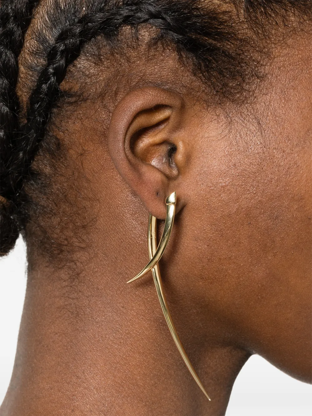 Shaun Leane Sabre statement crossover earrings | Men | Image 2