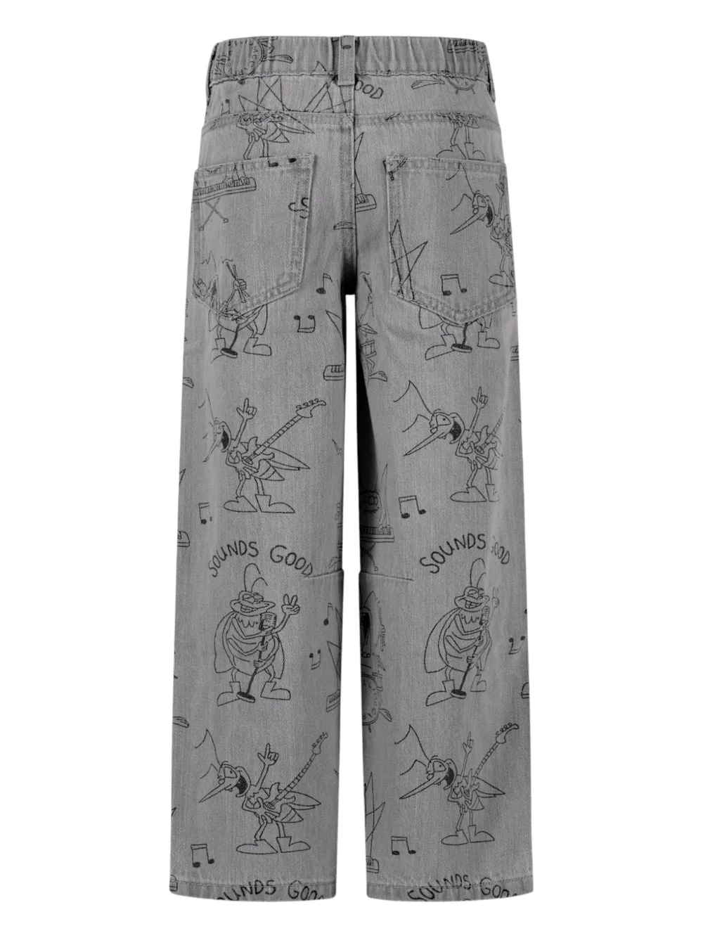  Stella Mccartney Kids Graphic-print Jeans - Grey 
