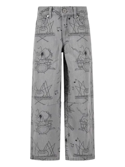Stella McCartney Kids jeans con estampado gráfico