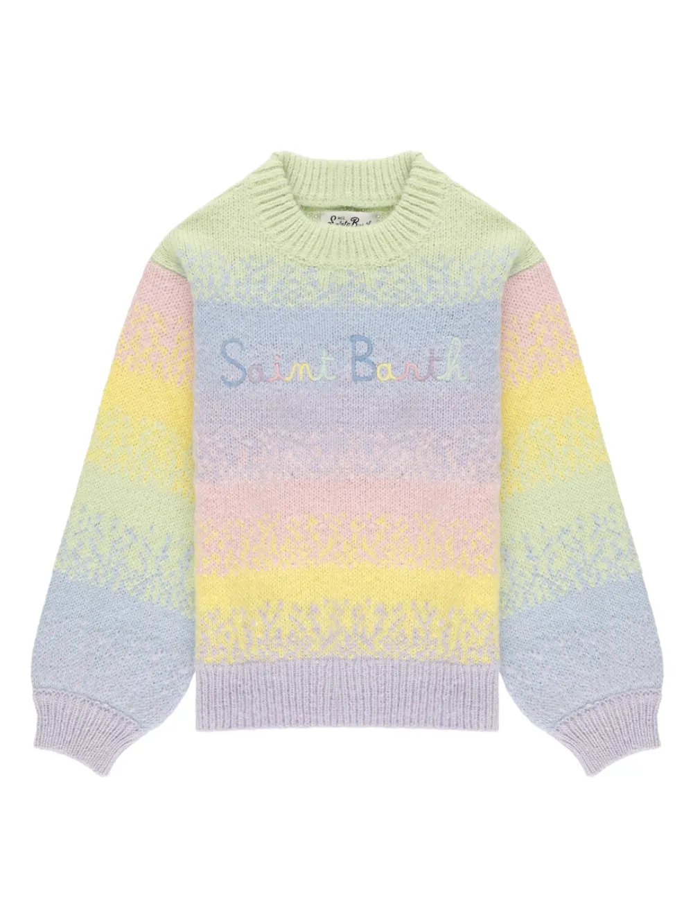 MC2 Saint Barth Kids Maglione Danya a maniche lunghe con ricamo - Viola