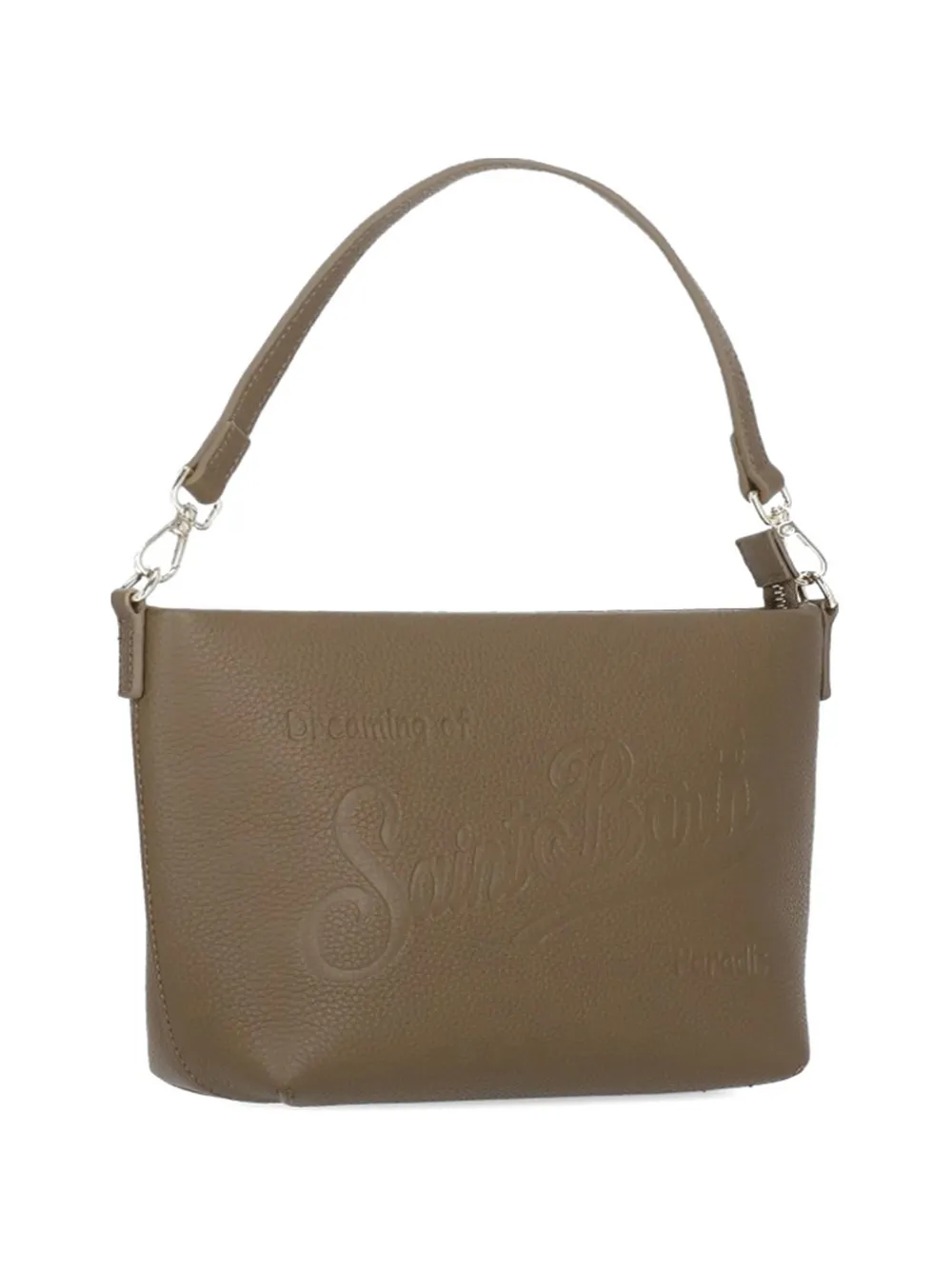 MC2 Saint Barth Aline embossed leather shoulder bag - Marrone