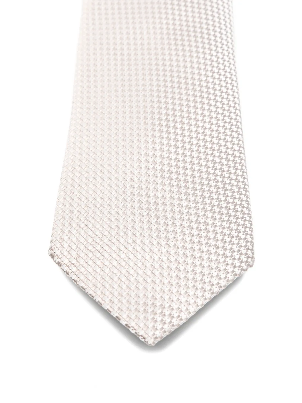Zegna Getextureerde stropdas Beige