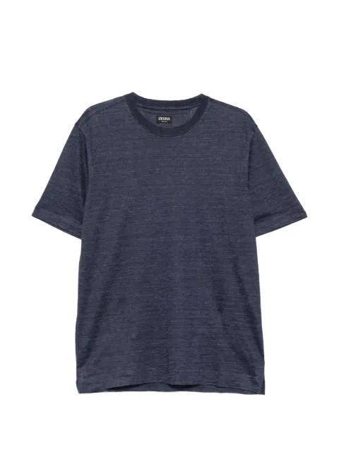 Zegna playera manga corta con efecto jaspeado