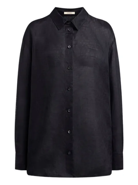 12 STOREEZ button-up ramie shirt