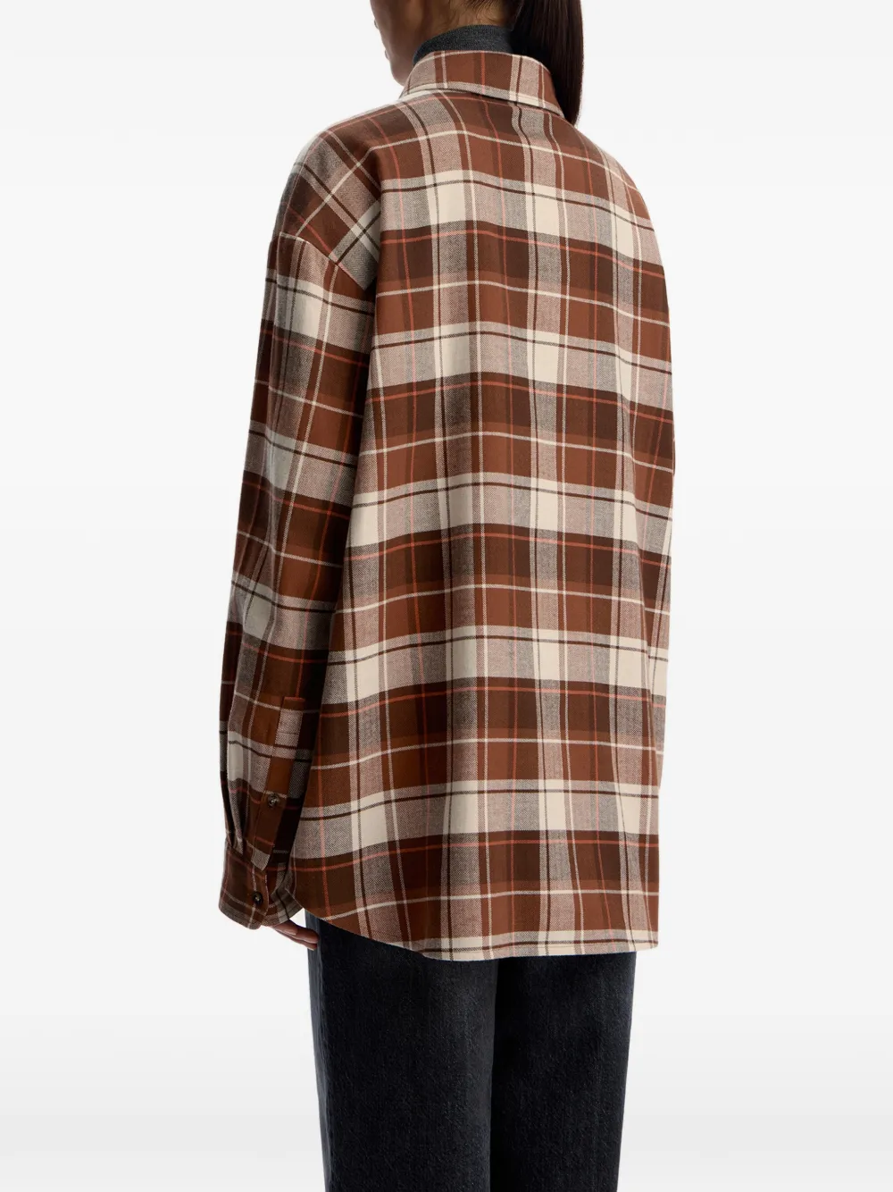 12 Storeez Checked Shirt In Brown