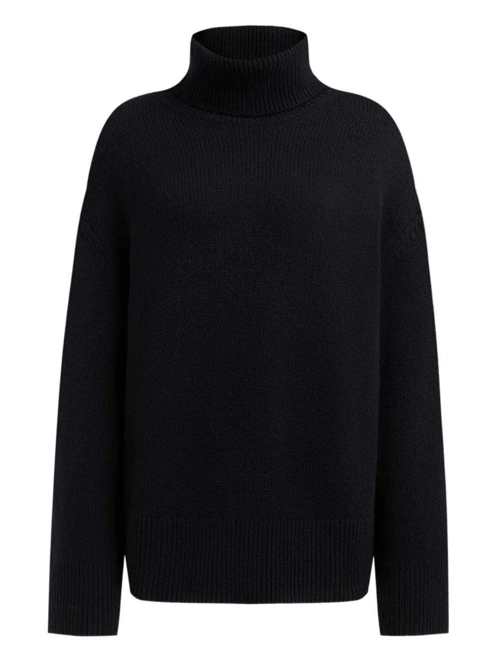 12 Storeez Merino Turtleneck Sweater In Black