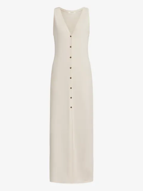 12 STOREEZ vestido largo con botones 