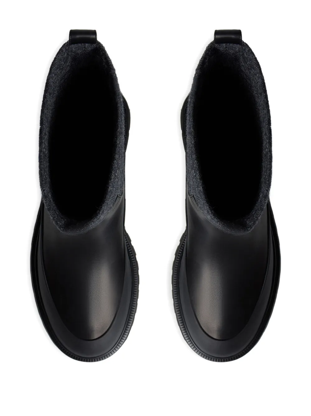 12 STOREEZ Enkellaarzen met vlakken Zwart