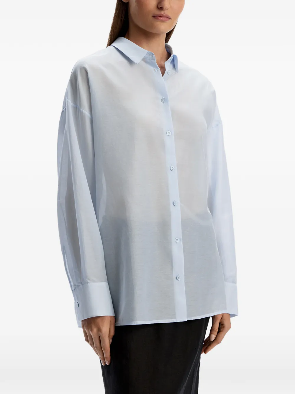 12 Storeez Buttoned Shirt In Blue