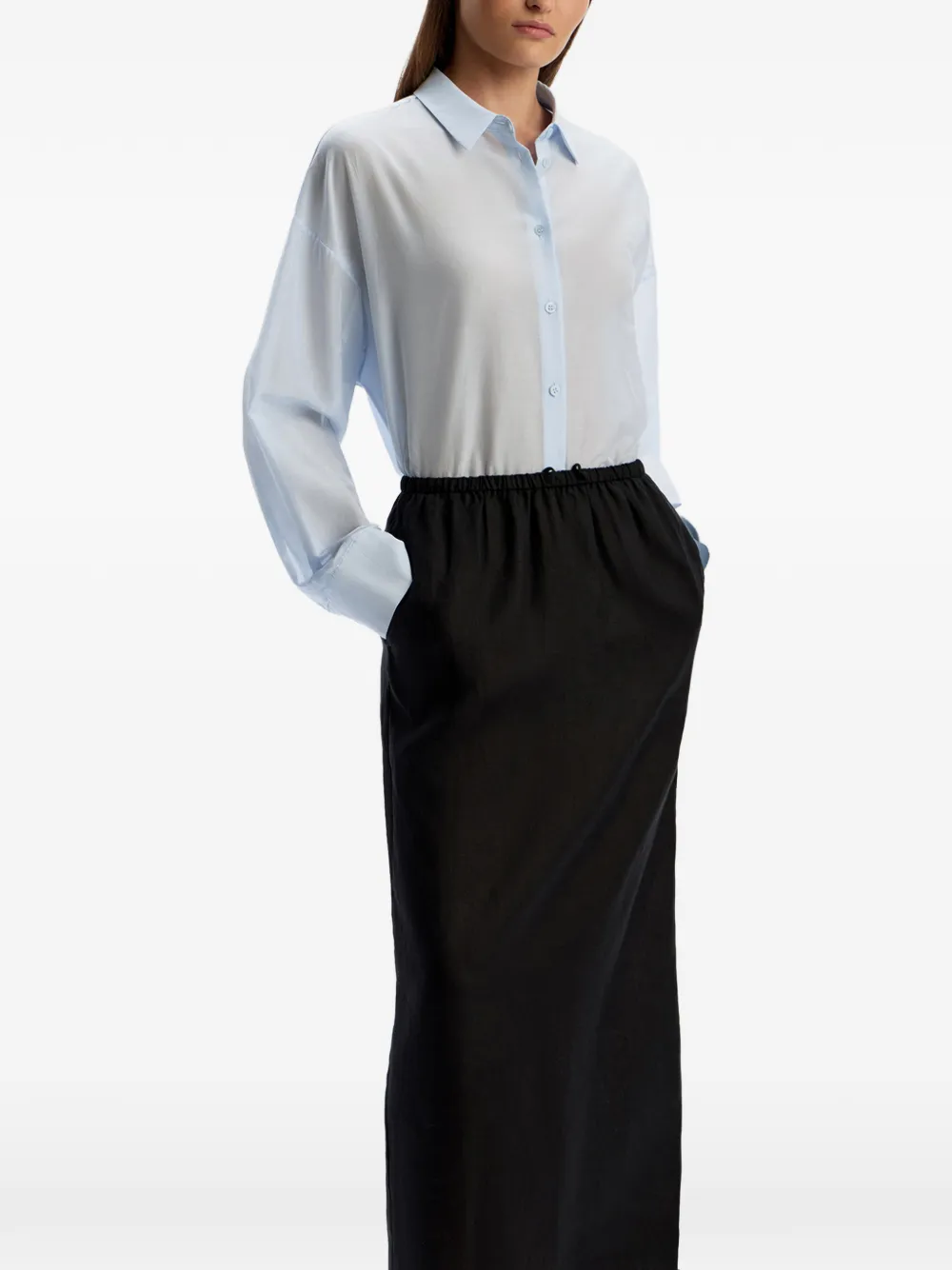 12 Storeez Buttoned Shirt In Blue