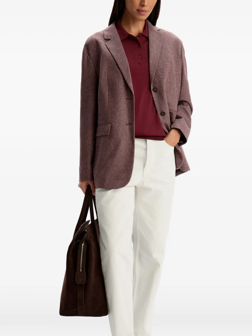 12 STOREEZ Blazer met knopen Rood