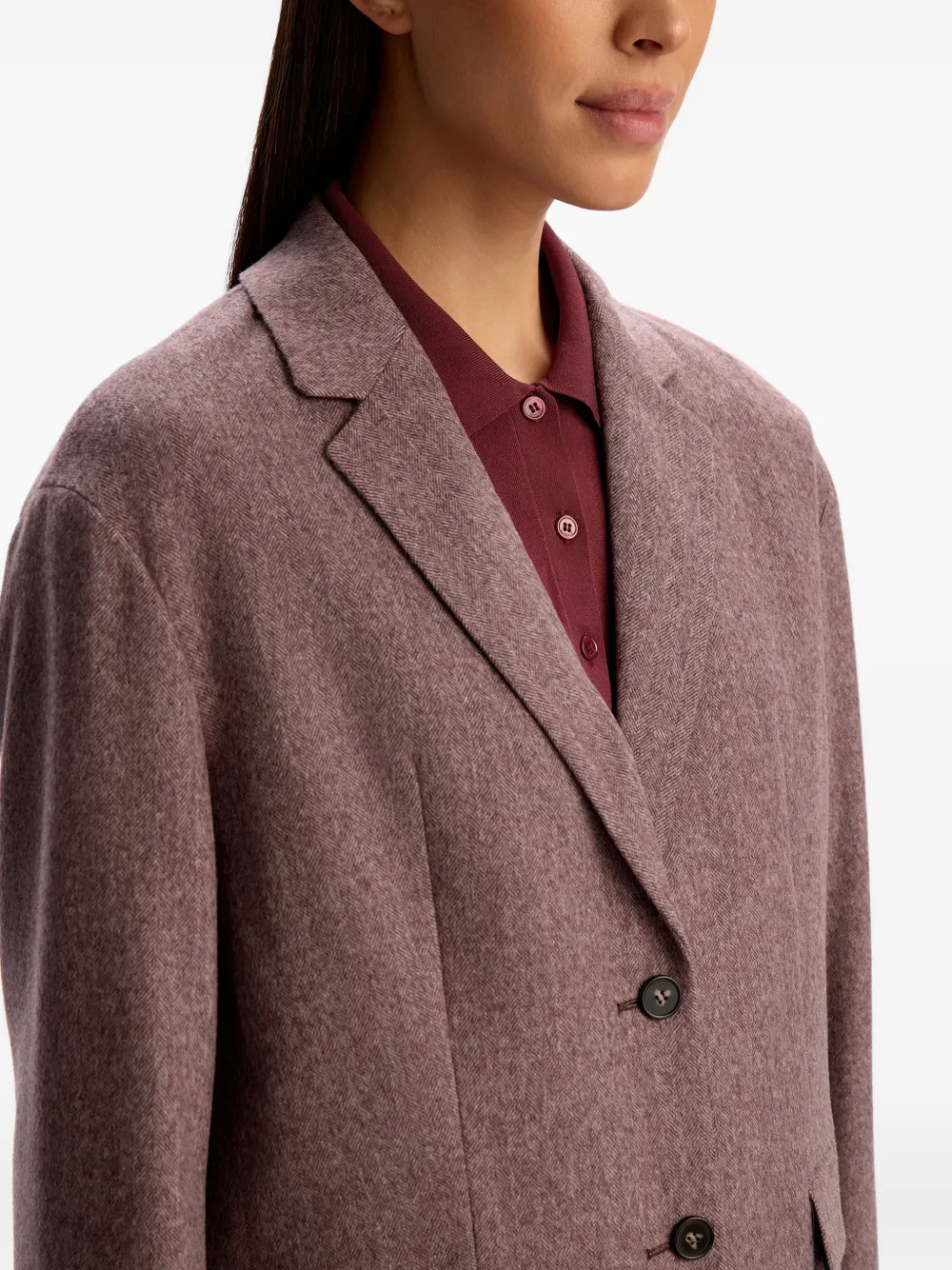 12 STOREEZ Blazer met knopen Rood