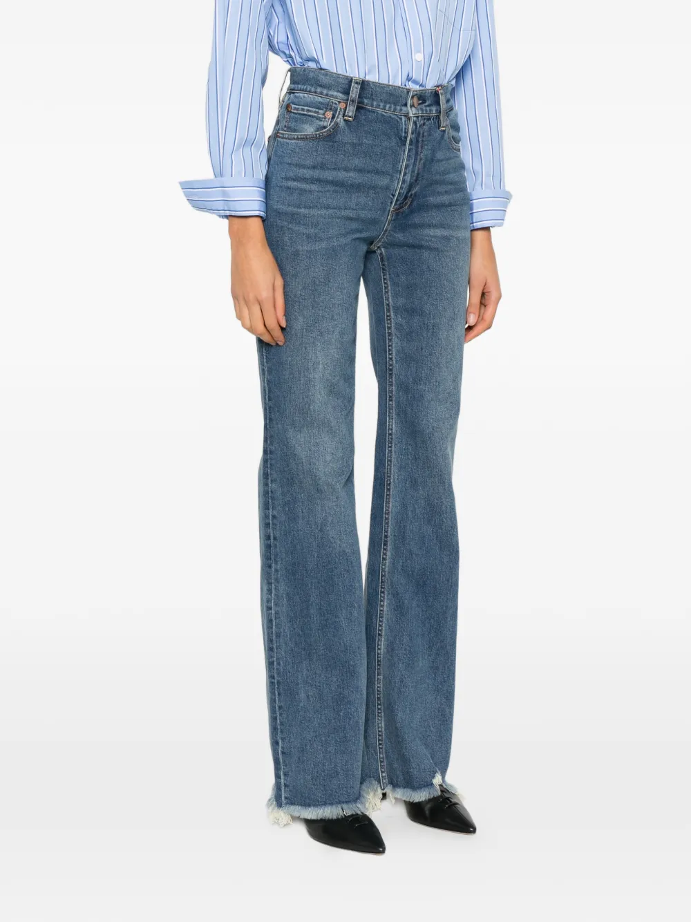 Delancey Frayed Bootcut Jeans