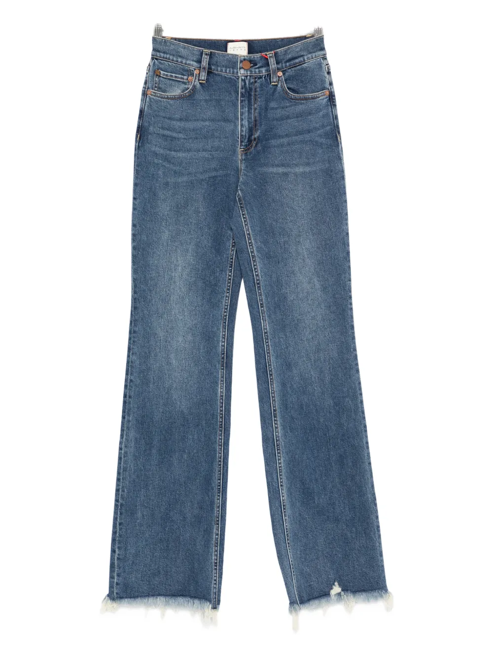 alice + olivia Delancey frayed bootcut jeans - Blu