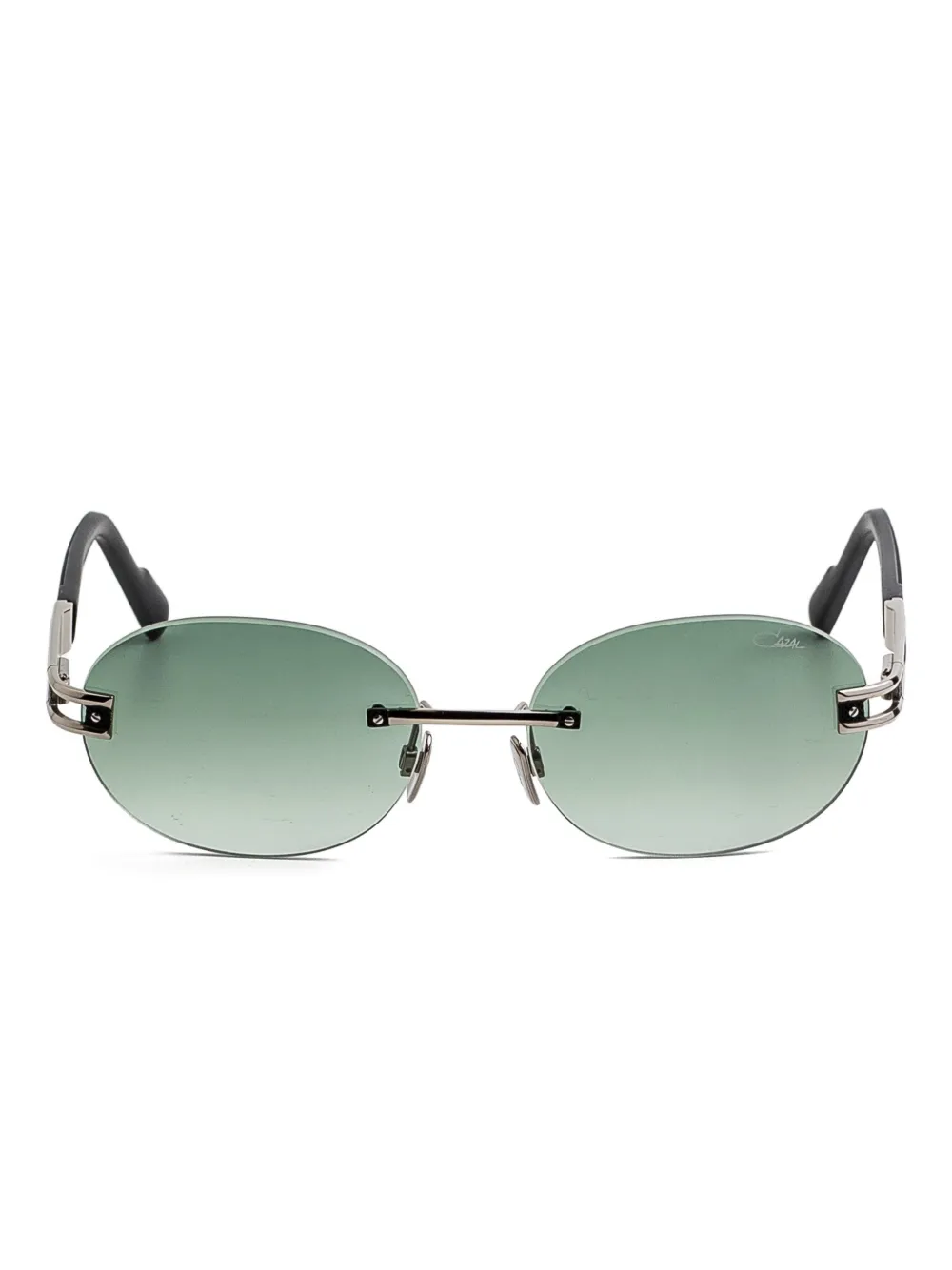 Cazal oval-frame sunglasses | Silver | Image 1