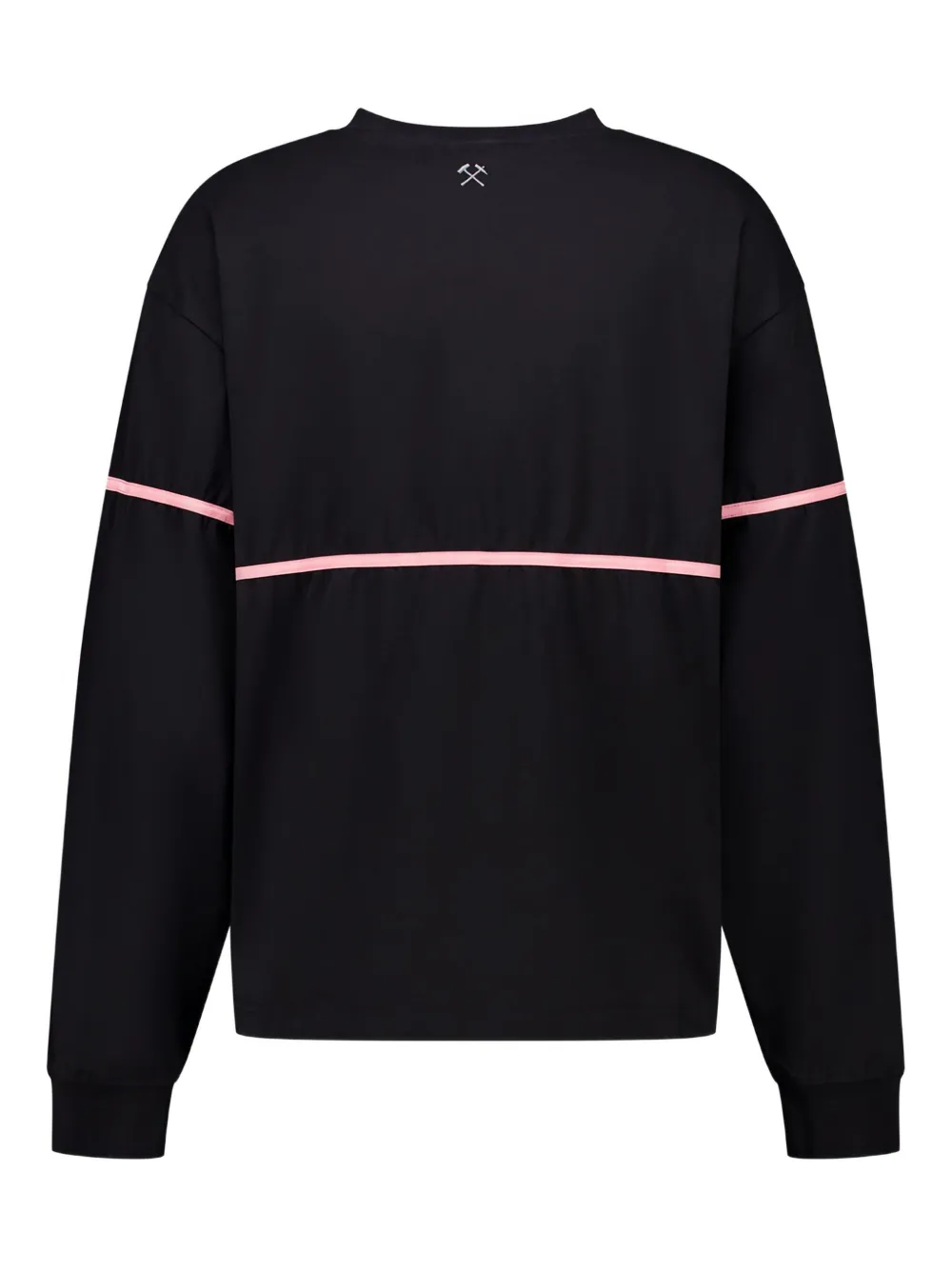 GmbH T-shirt met lintdetail en lange mouwen - Zwart