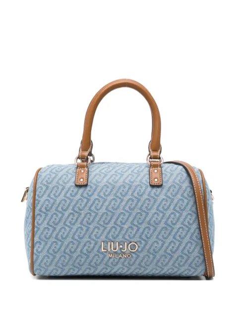 LIU JO logo pattern handle shoulder bag