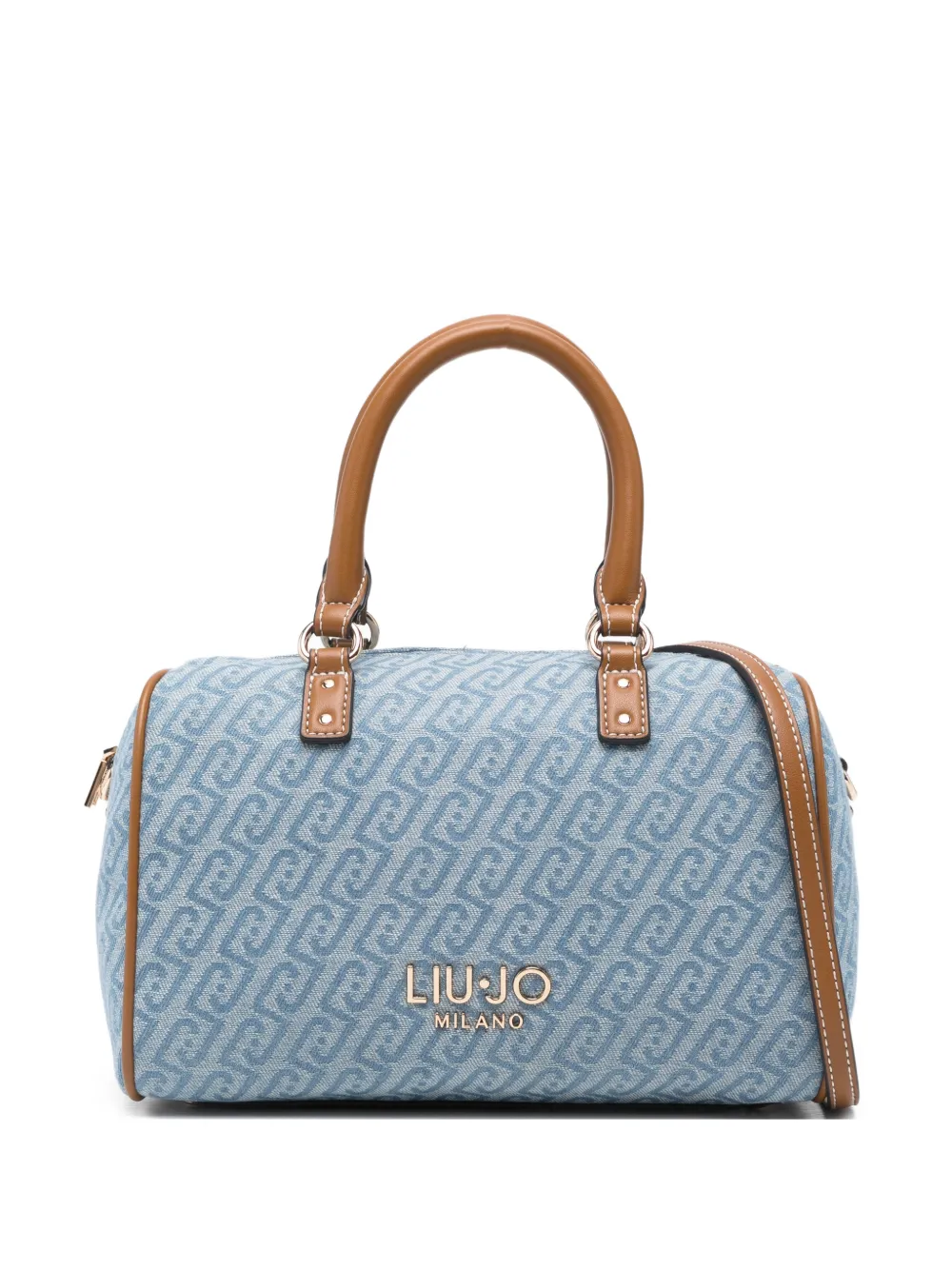 LIU JO logo pattern handle shoulder bag | azul | Image 1