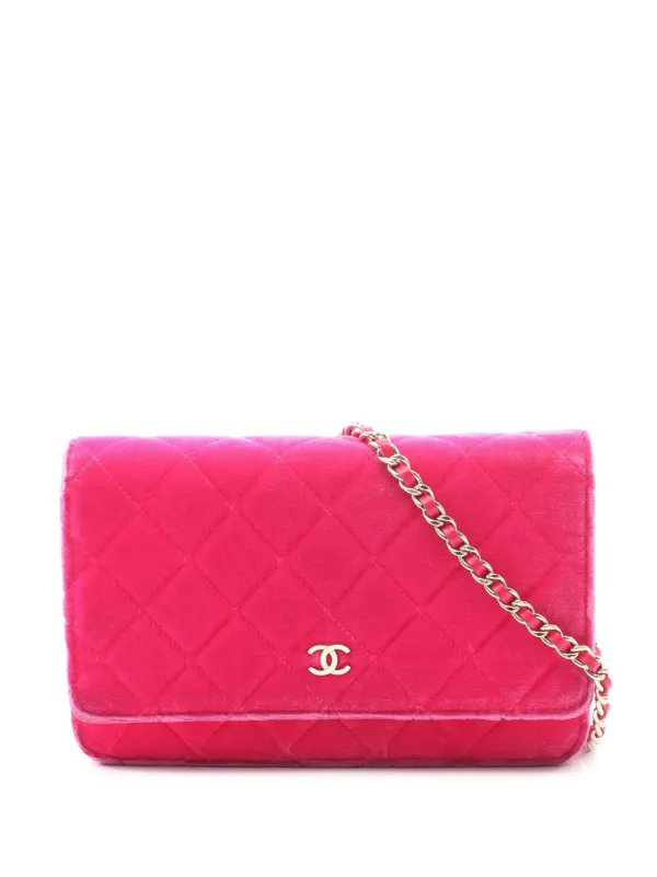 CHANEL Pre-Owned 2015-2016 ココマーク マトラッセ ベルベット 