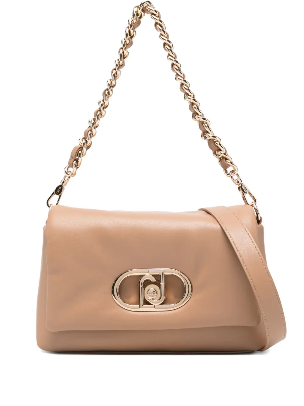 LIU JO medium LaPuffy cross body bag - Toni neutri