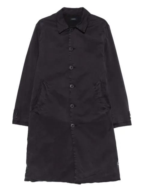 KEELING buttoned collared single-breasted coat