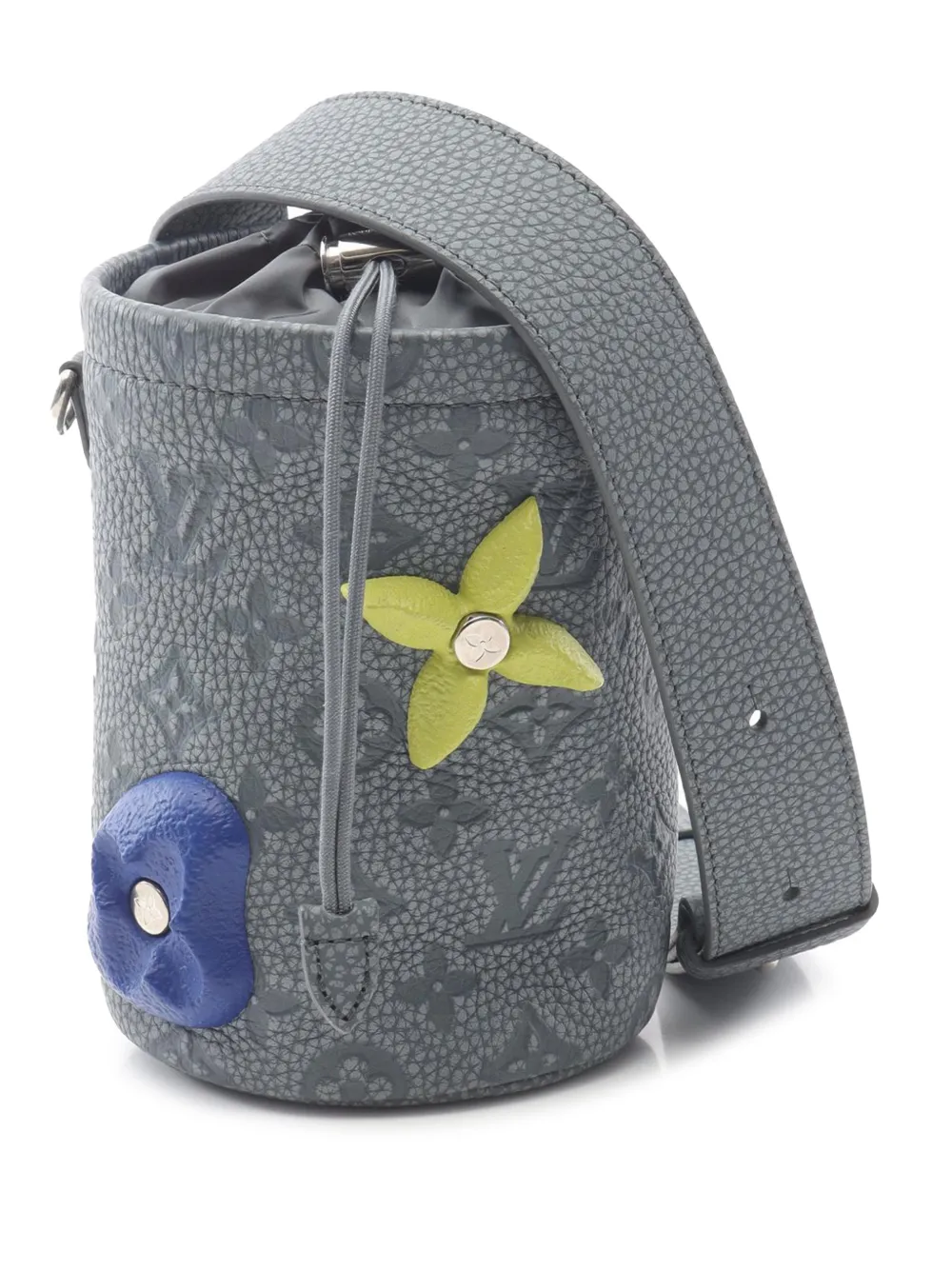 Louis Vuitton Pre-Owned 2021-2025 Monogram Taurillon Chalk Nano Sling Bag crossbody bag - Grigio