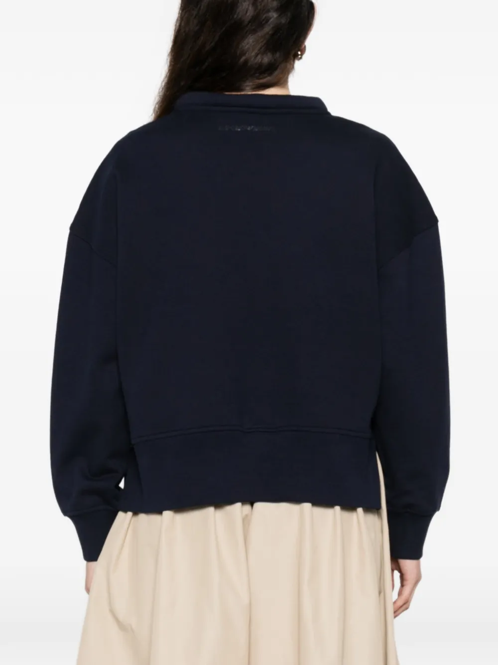 Emporio Armani Oversized sweater met lange mouwen Blauw
