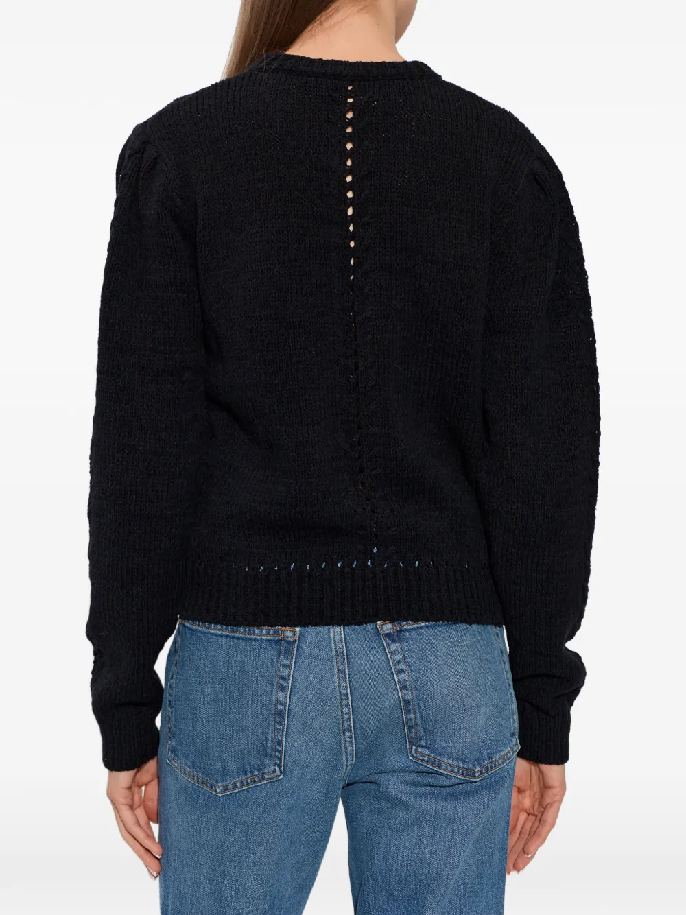Ulla Johnson Gebreid vest met knopen Zwart