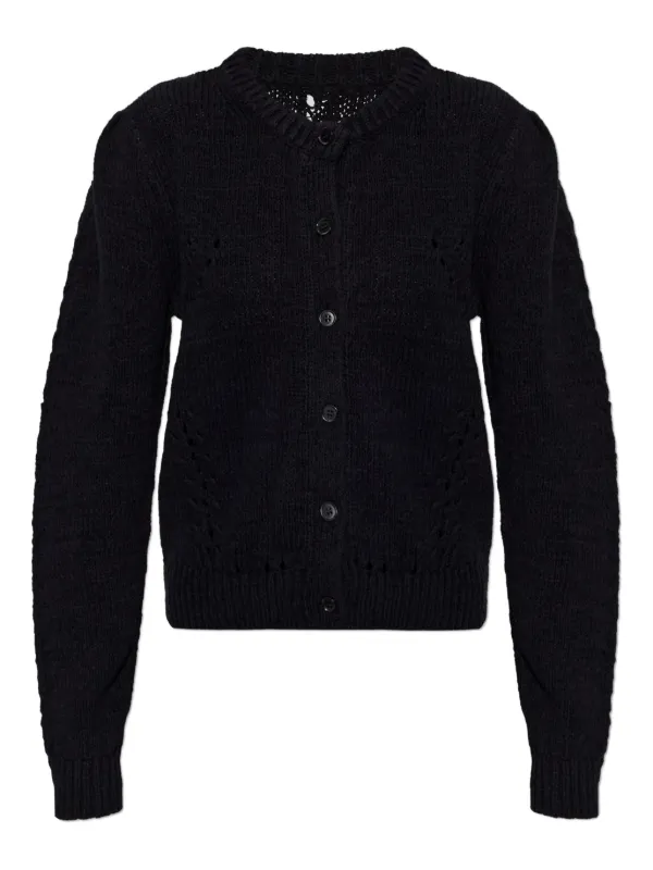 Ulla Johnson Button Knitted Cardigan in Black